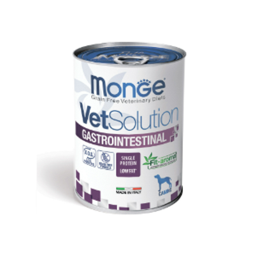 Диетический корм Monge VetSolution Dog Gastrointestinal Гастроинтестинал для собак при заболеваниях ЖКТ 400 г - 12 шт