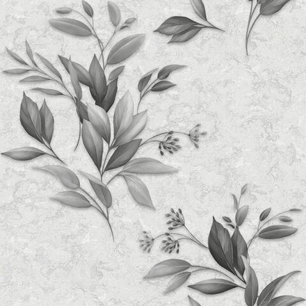 Обои в бобинах 0.53х200м Лавр серый