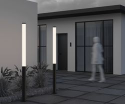 Светильник столбик ландшафтный 100вт 100x100x2000мм