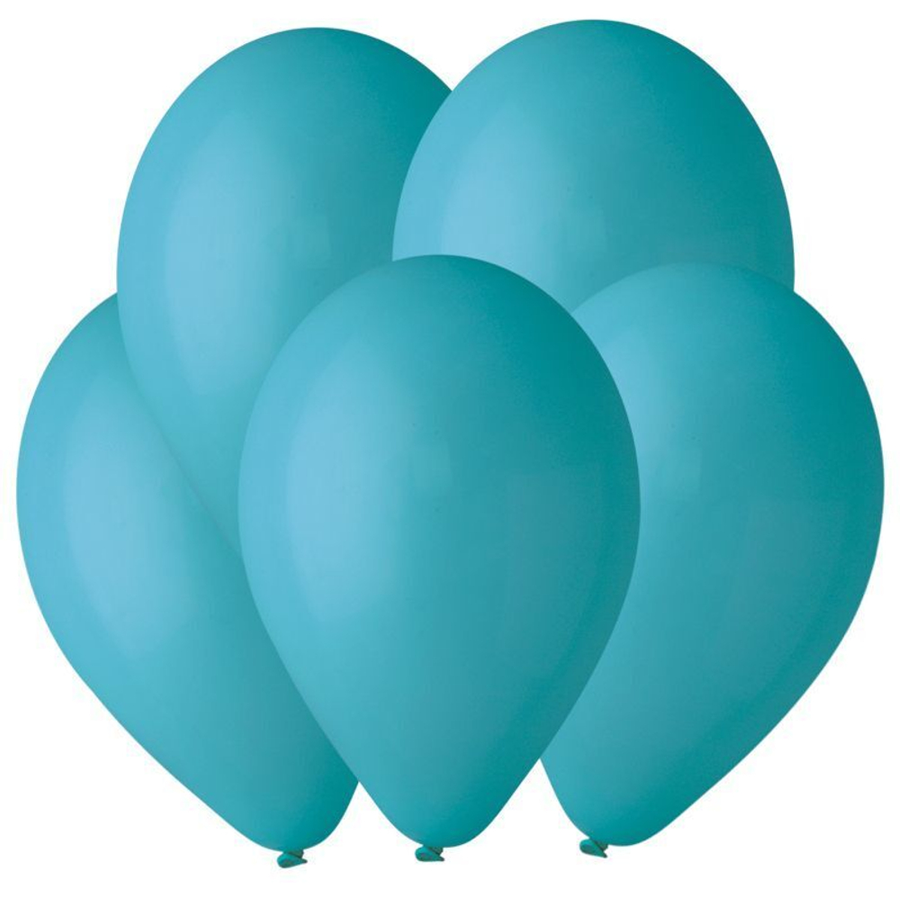 И 10"/25 см, Пастель Бирюзовый (Turquoise 68), 100 шт.