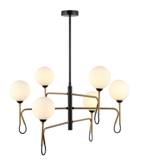 4927MDM/6 BK+BRO (1) Люстра NW