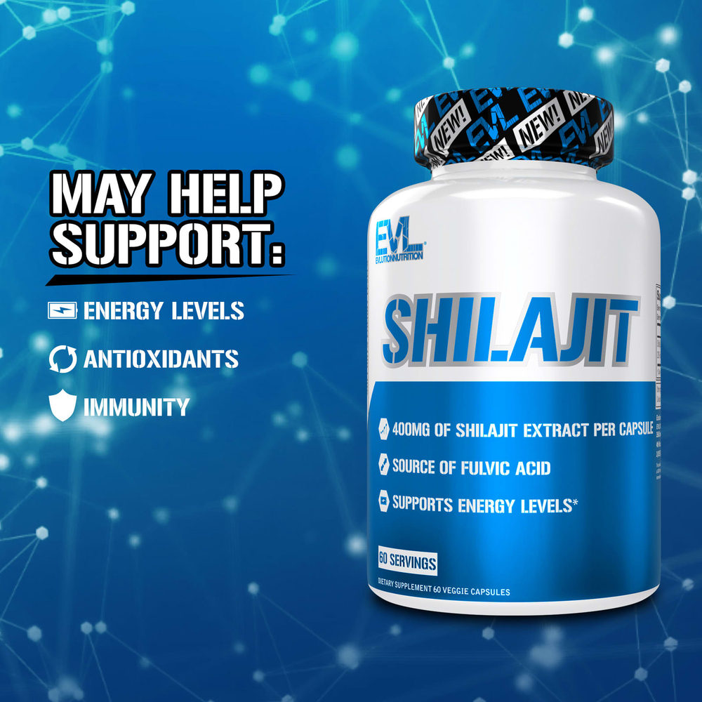 EVLution Nutrition, Мумие, 400 мг, 60 растительных капсул