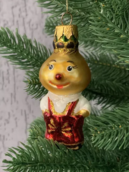 Елочное украшение Чиполлинок, стекло, Витус (А434)