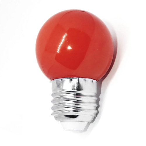 Лампа GLDEN-G45PB-5-230-E27 RED