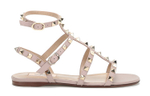 Valentino Garavani Rockstud Ankle-strap Flat Sandals