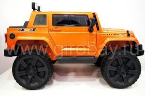 Детский электромобиль River Toys JEEP WRANGLER O999OO оранжевый