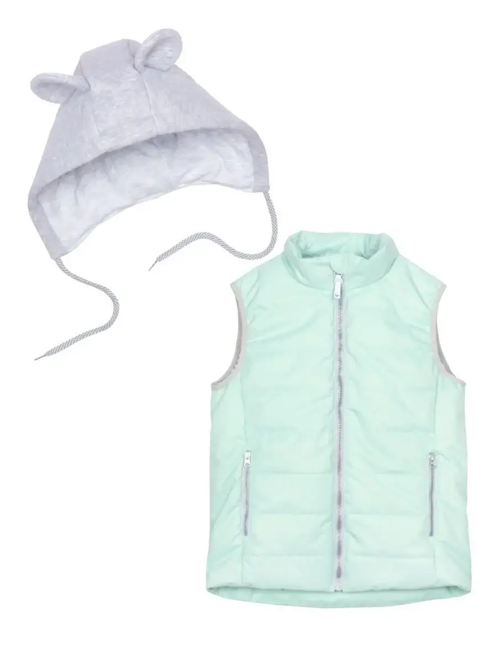 Жилет утепленный стеганый с ушками