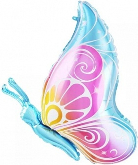 К Фигура Бабочка Розовый/Голубой (29''/74 см)