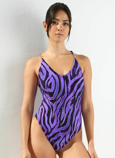 Слитный купальник с анималистическим принтом Panarea (Размер: B/M) (Цвет: тигровый)