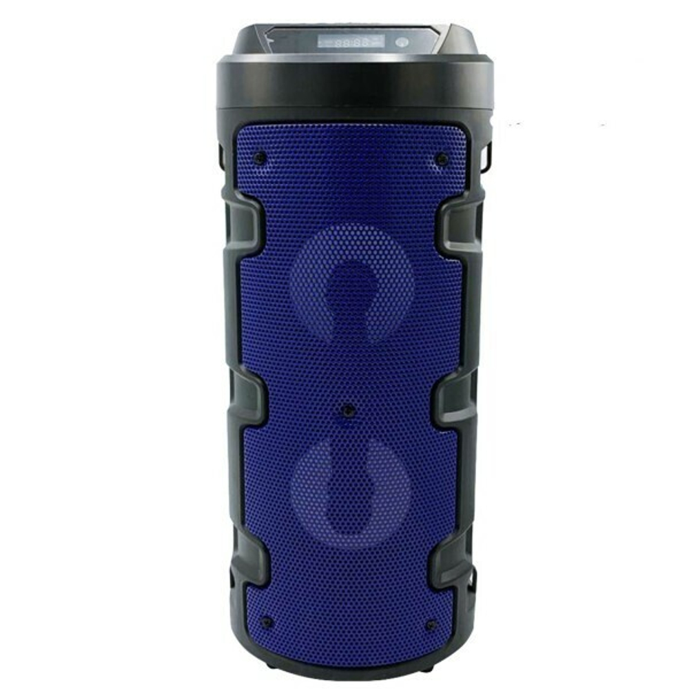 Портативная колонка BT SPEAKER ZQS-4210 Bluetooth, FM, MP3 с подсветкой, синяя