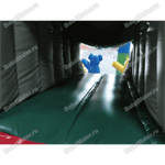 Надувной батут с крышей "Злой страшный серый волк"