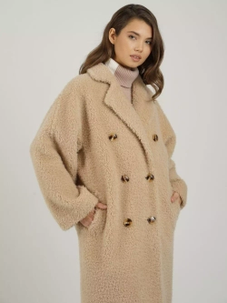 Шуба из шерсти экошуба, SilverFox (арт. 2323)