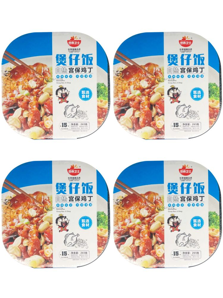 Саморазогревающийся рис Shandong Курица Кунг-Пао 265 г x 4 шт