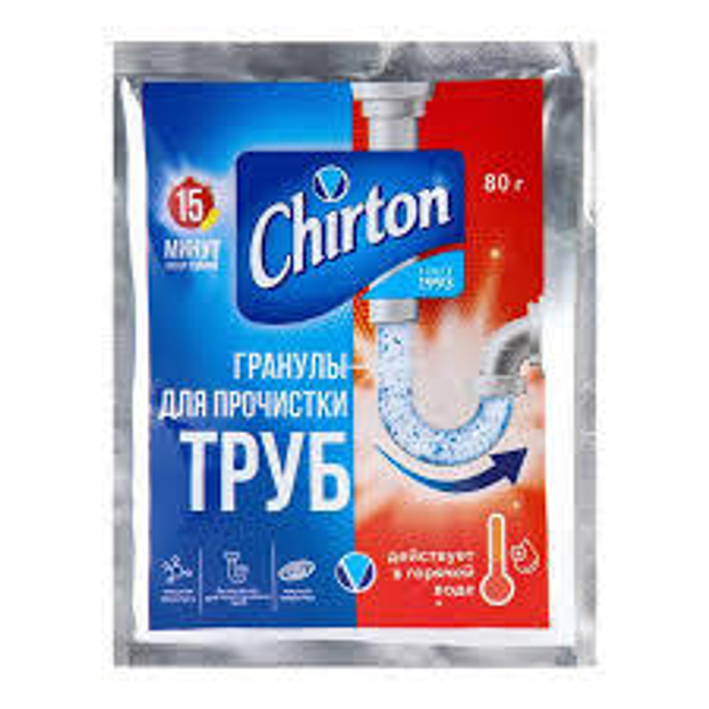 Средство Чиртон 80г д прочистки труб горячей водой