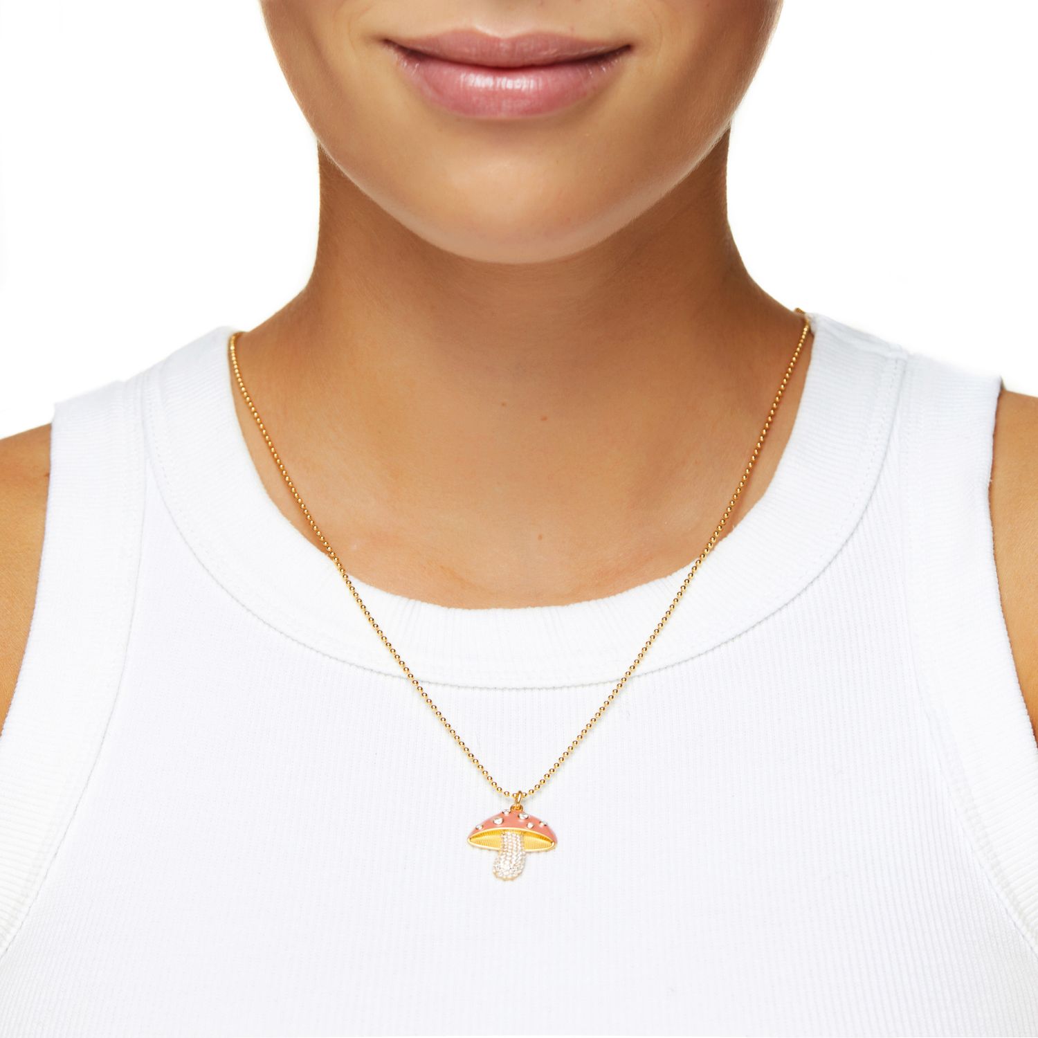 Колье Crystal Amanita Necklace – Pink
