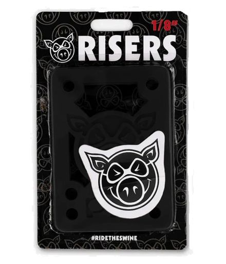 Подкладки для скейтборда Pig Piles 1/8" Hard Risers Blk