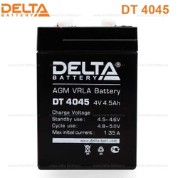 Аккумуляторная батарея Delta DT 4045 (4V / 4.5Ah)