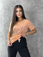 Пижама х/б штаны+футболка УШФ008