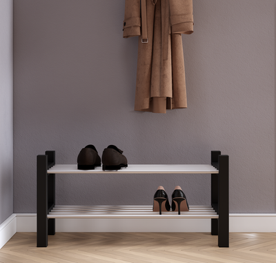 Обувница/Этажерка для обуви МИЧА (ЧУСИГ), 82х31х39 см, черный