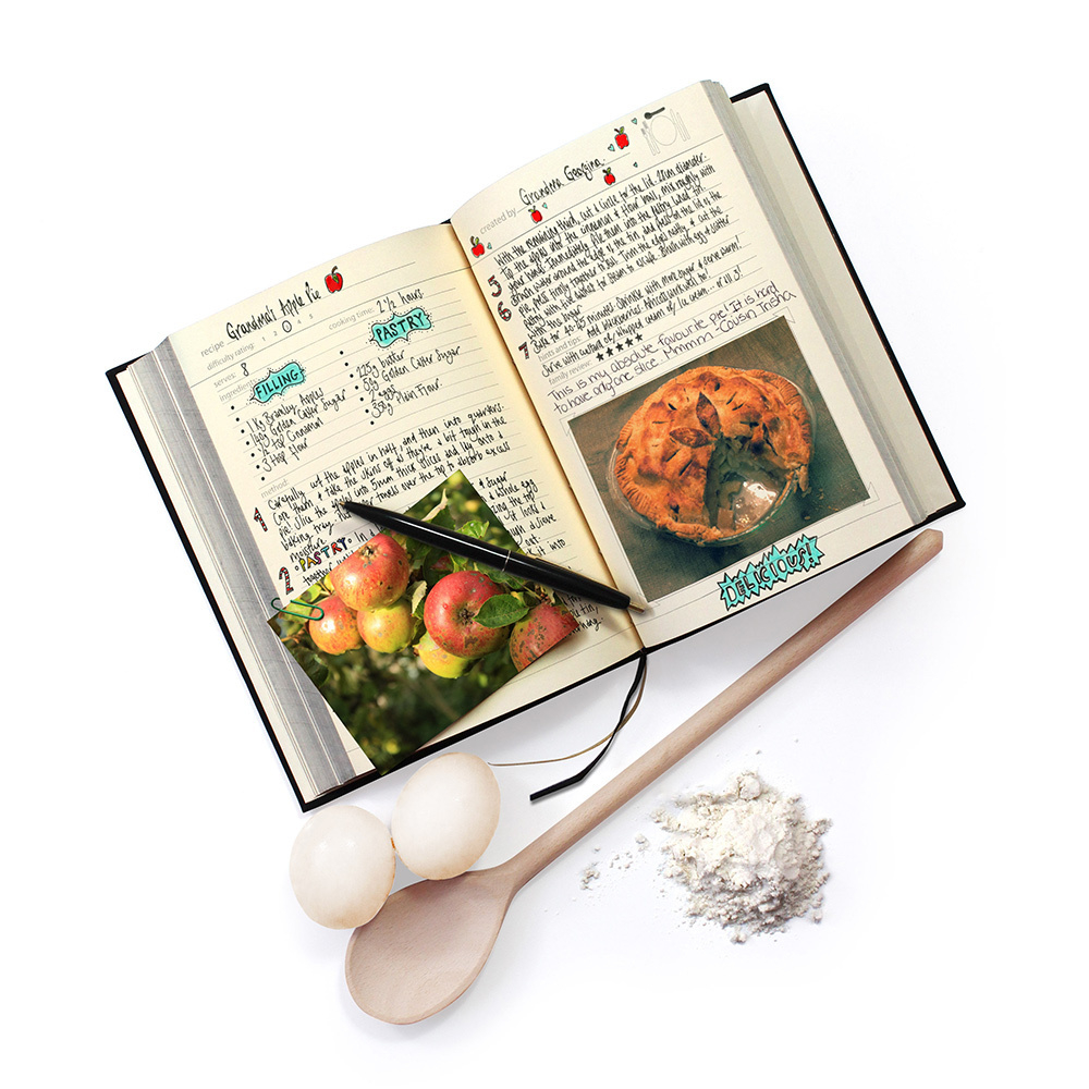 Семейная кулинарная книга my family чёрная