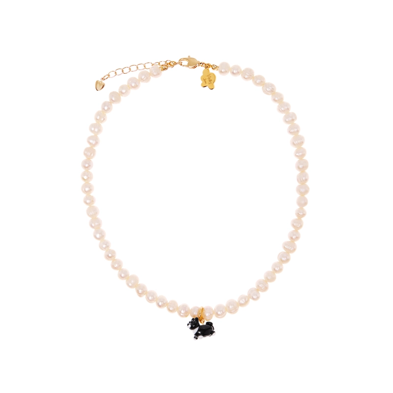 Колье Мой Любимый Пушистик с Жемчугом – Кошка