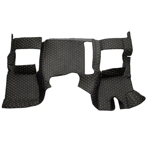 Ковры 3D SHACMAN X3000 рестайлинг (экокожа, черный, бежевая строчка)