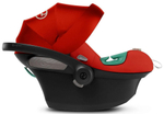 Коляска Cybex Priam IV Rosegold complete Aton S2 Hibiscus Red Base One 4 в 1 Cozy Beige