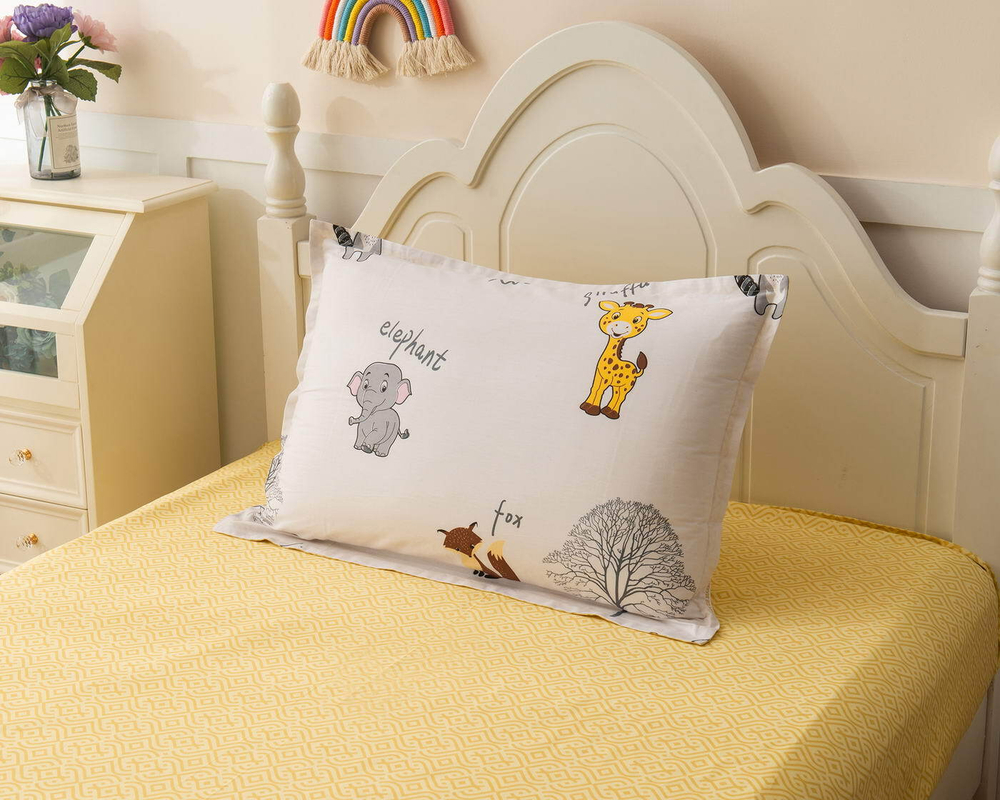 Детское постельное белье Sofi De MarkO Зверушки желтое