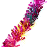 Мишура 2м 7см «Радужные огни», микс