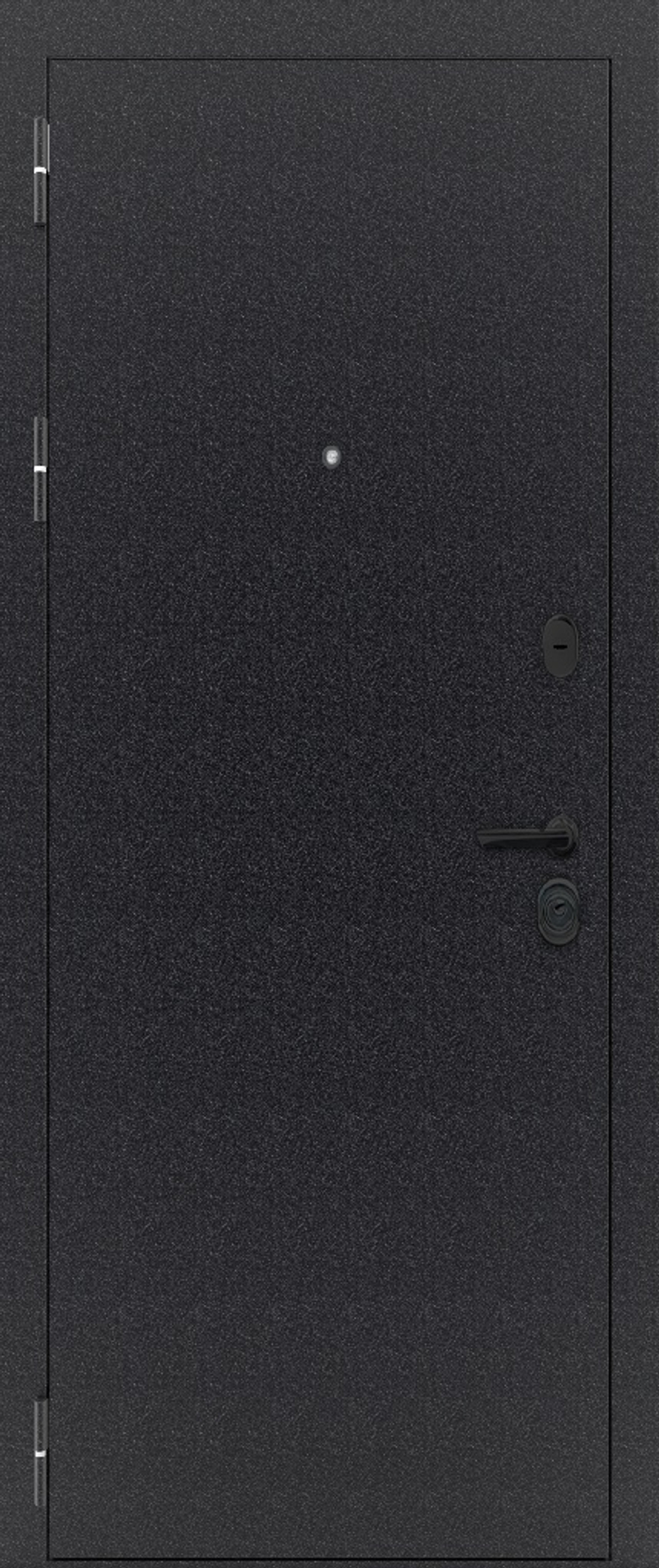 Входная дверь FlyDoors АРКАН ЛОФТ Букле чёрный