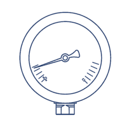 Манометр D63 G1/4 - 25 Bar - радиальное подключение