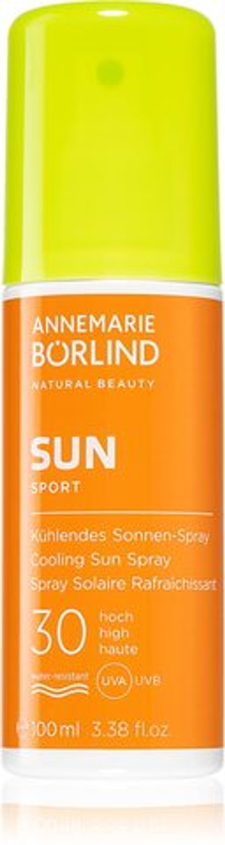 ANNEMARIE BÖRLIND SUN SPORT - солнцезащитный спрей с охлаждающим эффектом /  SPF 30 100  ml  / GTIN 4011061007972