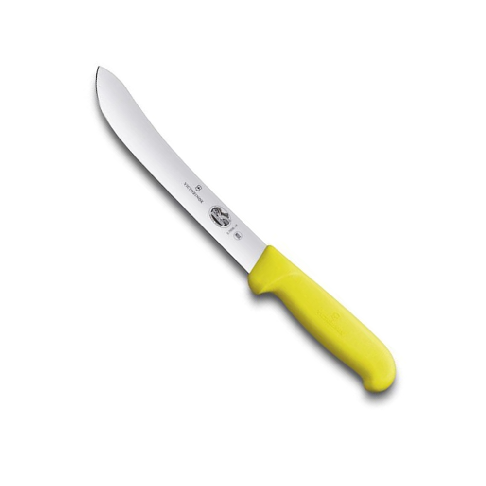 Нож Victorinox разделочный, лезвие 18 см прямое, желтый