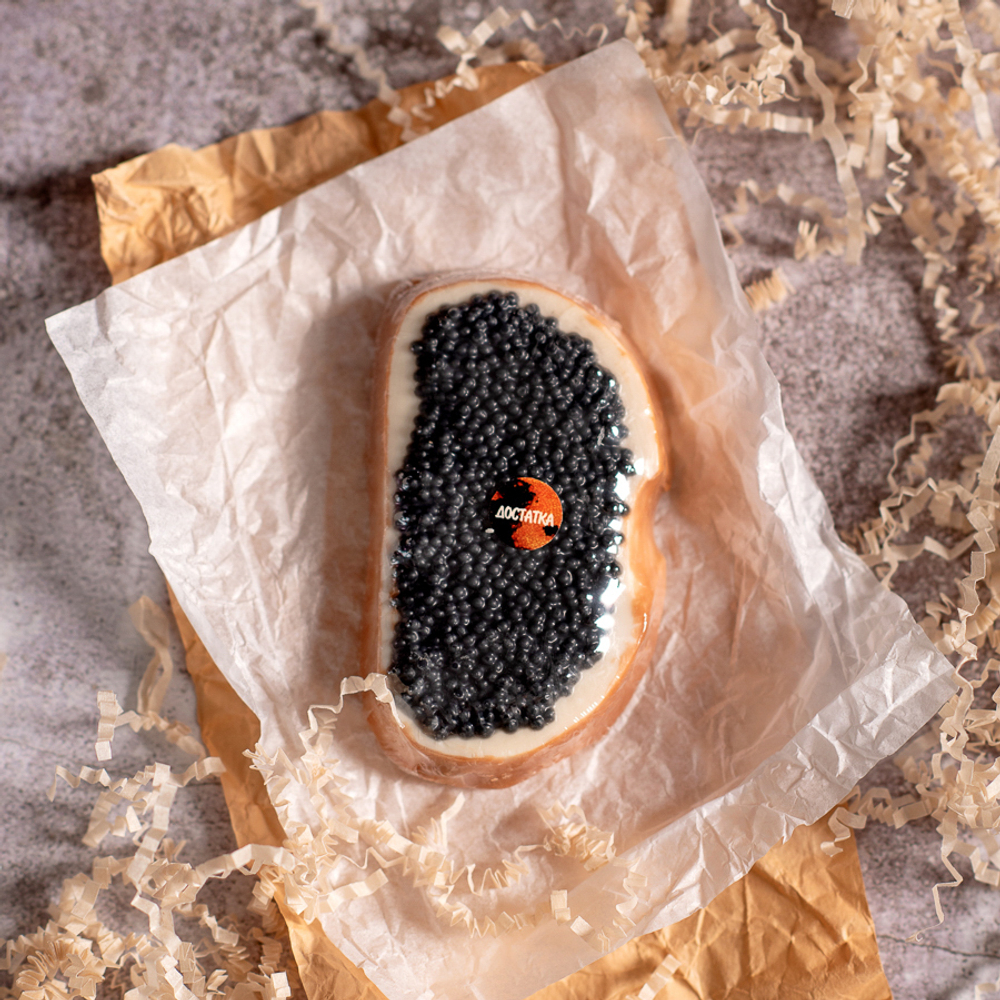 Бутерброд с черной икрой из мыла ручной работы
