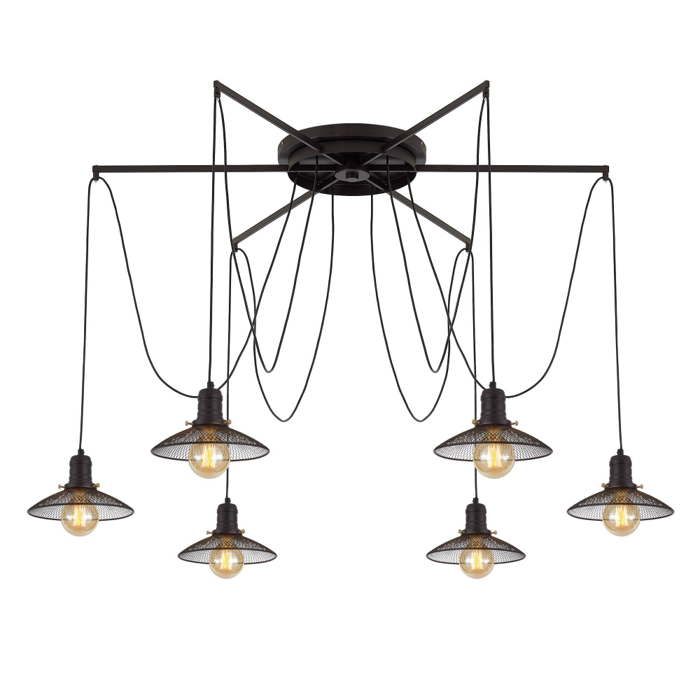 Citilux Эдисон CL451262 Люстра паук Венге