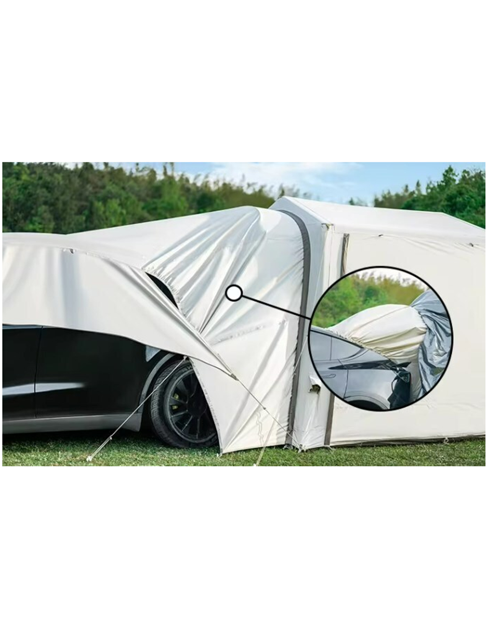 Палатка Naturehike Gen Air 7.0 Car 5-местная, надувной каркас, бежевая