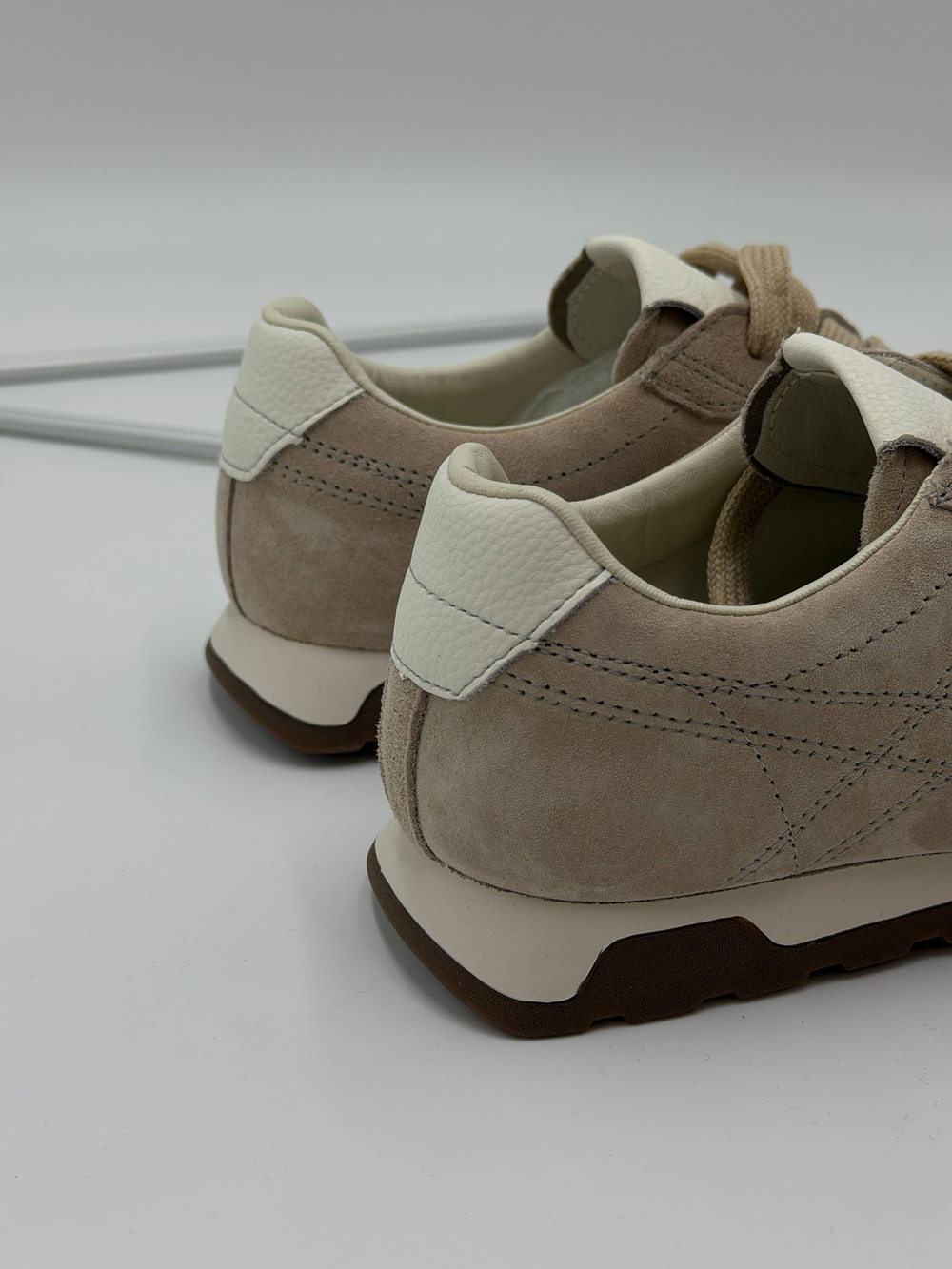 Кроссовки женские натуральная кожа арт. 295-5 цвет "бежевый"