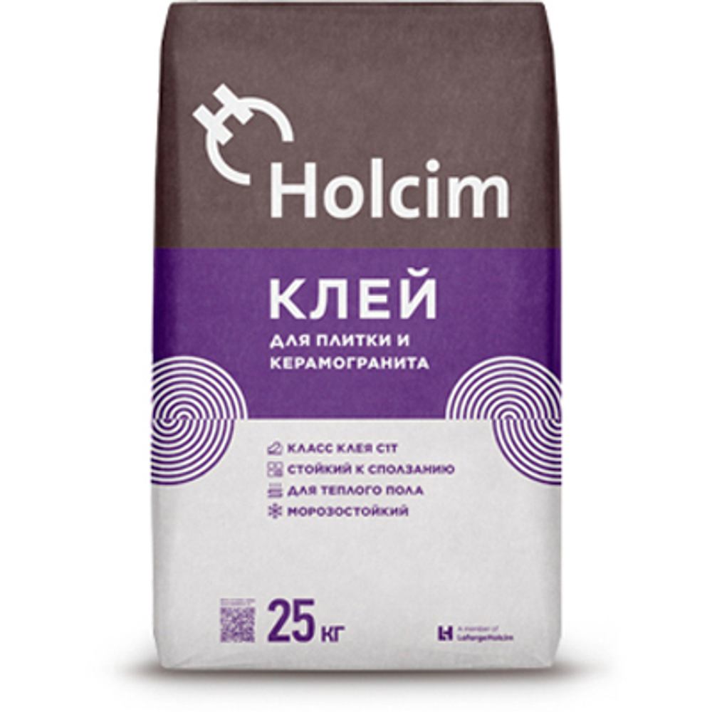 Клей для плитки и керамогранита Holcim C1T 25 кг