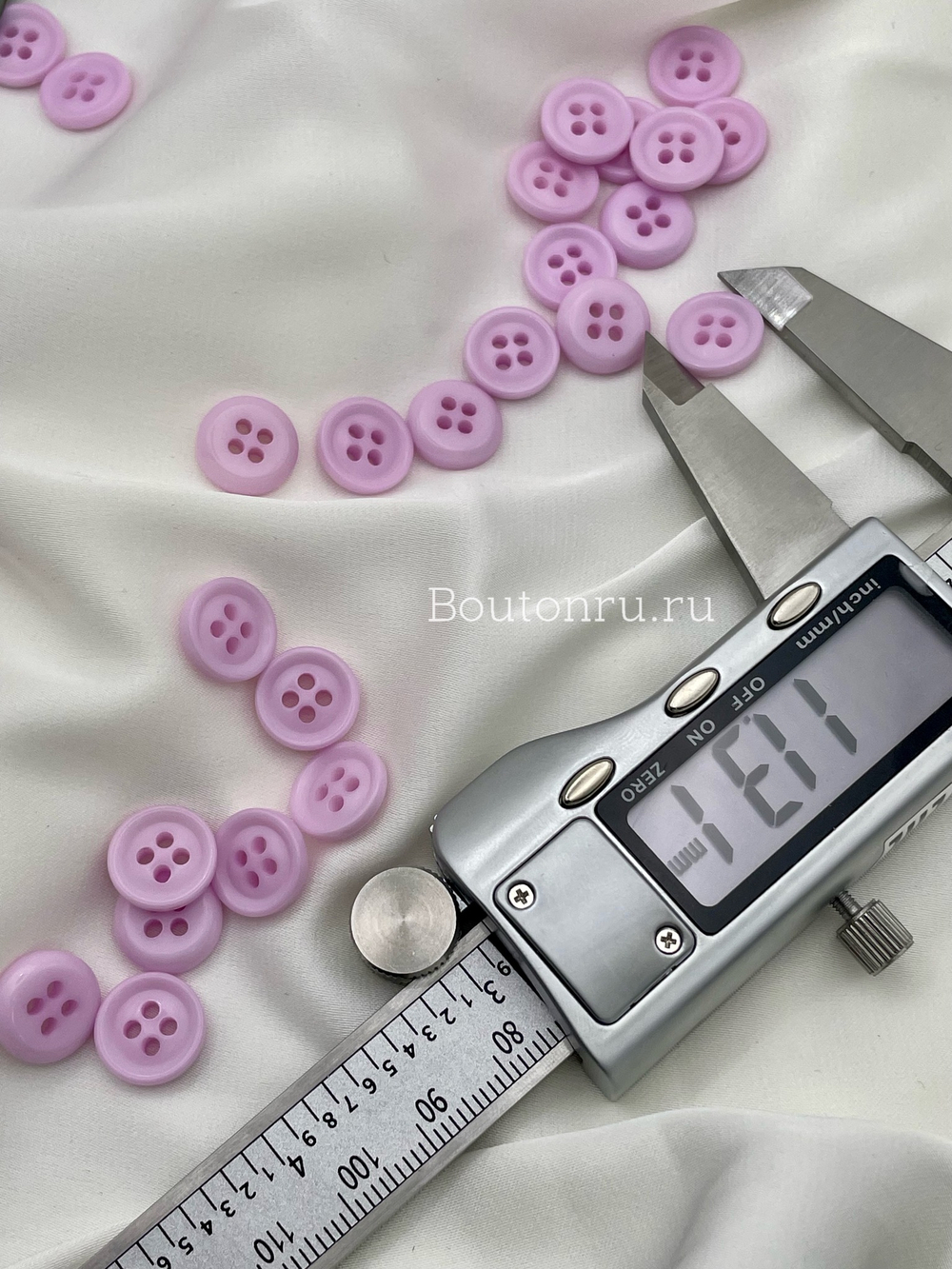 Пуговицы на прокол лавандовые
