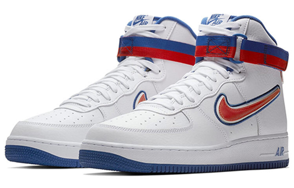 Кроссовки Nike Air Force 1 Sport Nba White Team Orange Game Royal