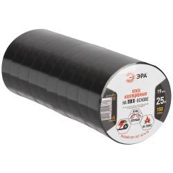 Набор изолент ЭРА SET10-1925BLACK ПВХ 10 шт черная 19мм х 25м | Изолента