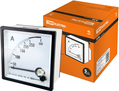 Амперметр A96 250А/5А-1,5