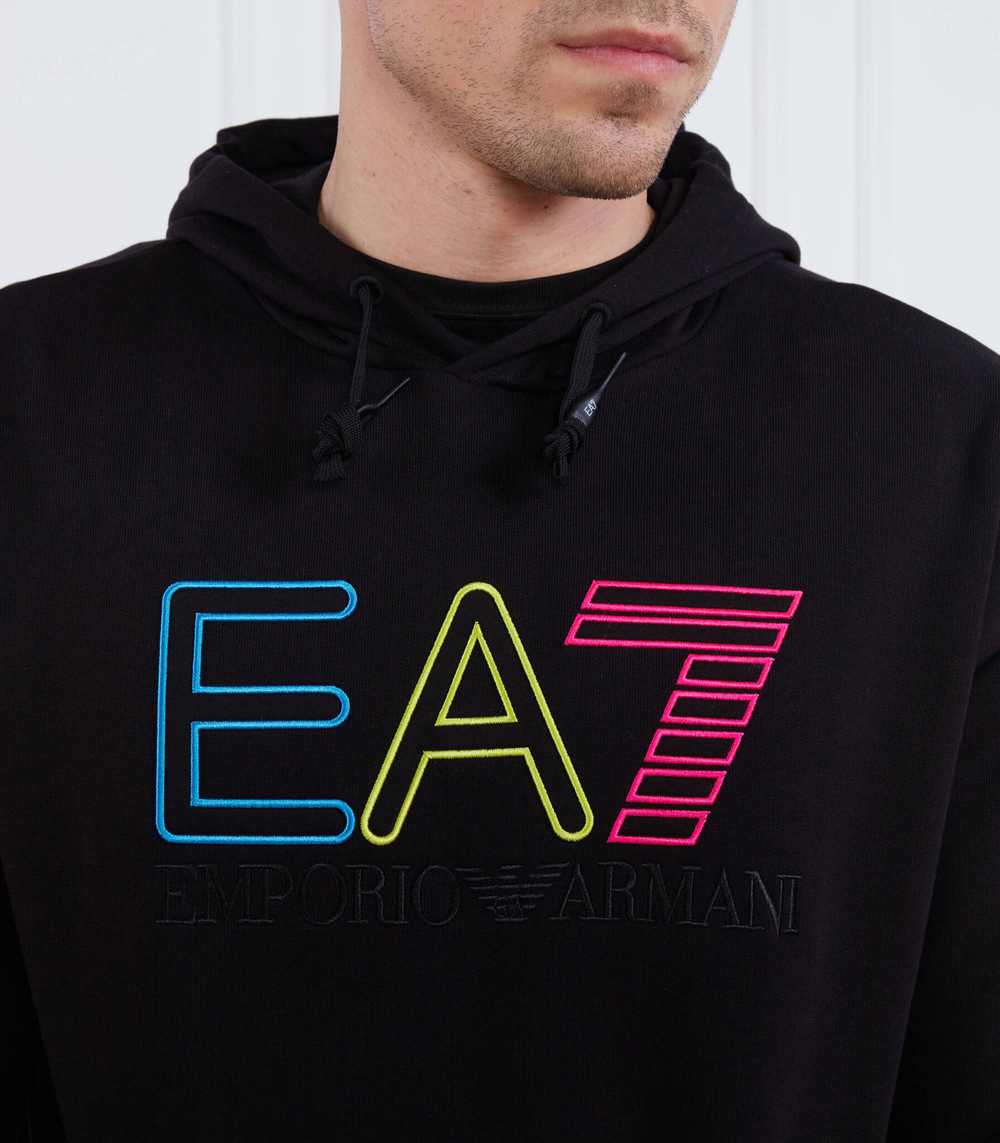 Худи EA7 - черный(3RUM07 PJEQZ)