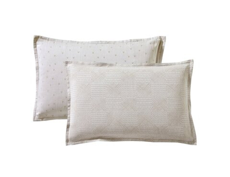 Постельное белье 2 спальное евро Blanc des Vosges Gramines Creme