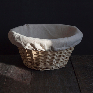 Круглая корзина из лозы ивы 1000 гр (26х12 см)