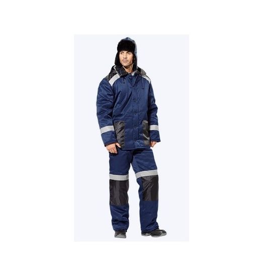 Костюм зимний "Прогресс" брюки (синий/черный)