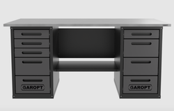 Верстак двухтумбовый 4 ящиков /5 ящиков 1800*700 серый GAROPT, GT1800Y4Y5.grey
