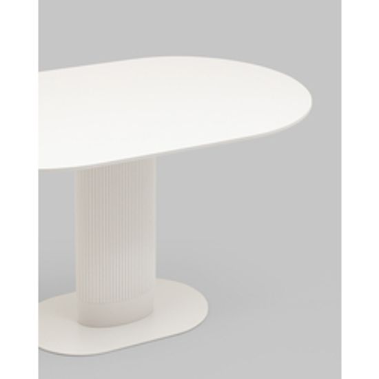 Стол обеденный Snow МДФ 130*80 белый