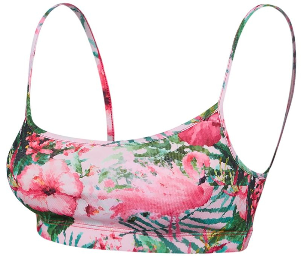 Топ теннисный Lotto Flamiflower Tank + Bra - print