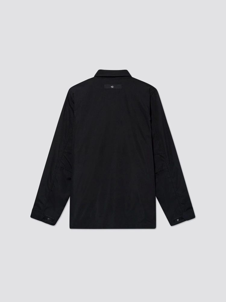 Куртка Alpha Industries Nylon Cargo Shirt Jacket Black (Черная)